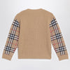 Burberry Beige check wool pullover
