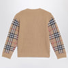 Burberry Beige check wool pullover