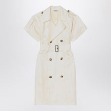  Burberry Ivory trench dress in viscose