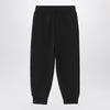 Burberry Black jogging trousers with Check motif detail