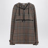 Burberry Half-zip jacket with Check pattern in silk blend