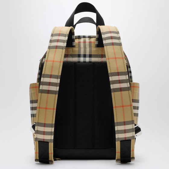 Burberry Check motif diaper backpack