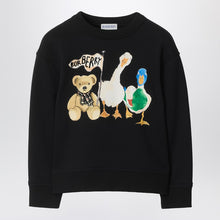  Burberry Black sweatshirt with Thomas bear and friends