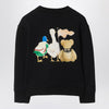Burberry Black sweatshirt with Thomas bear and friends