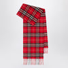 Burberry Cashmere scarf with check pattern