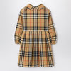 Burberry Check-pattern dress in cotton poplin