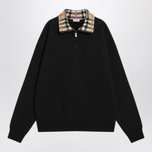  Burberry Half-zip sweatshirt black in cotton