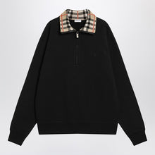  Burberry Half-zip sweatshirt black in cotton