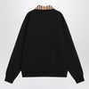 Burberry Half-zip sweatshirt black in cotton