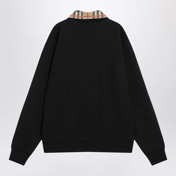 Burberry Half-zip sweatshirt black in cotton