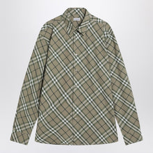  Burberry Saxon Green check-patterned shirt