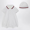 GUCCI Two-piece cotton set with web detail