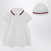 GUCCI Two-piece cotton set with web detail