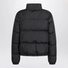 Burberry Black zip-up puffer jacket with Check detail