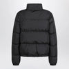 Burberry Black zip-up puffer jacket with Check detail