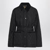 Burberry Black quilted jacket with belt