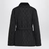 Burberry Black quilted jacket with belt