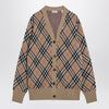Burberry Wool and mohair blend check cardigan