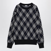  Burberry Check-pattern wool blend sweater