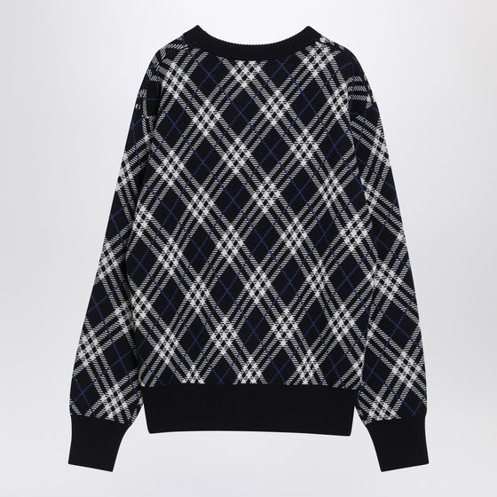 Burberry Check-pattern wool blend sweater
