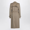 Burberry Beige mélange double-breasted cashmere coat