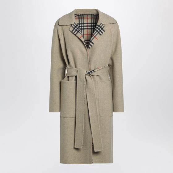 Burberry Sand reversible wool coat