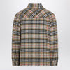 Burberry Beige checked wool shirt jacket