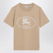  Burberry Light beige T-shirt with Equestrian Knight Design