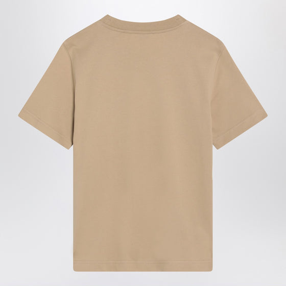 Burberry Light beige T-shirt with Equestrian Knight Design