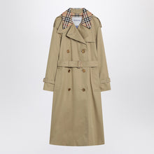  Burberry Castleford double-breasted trench with Check collar