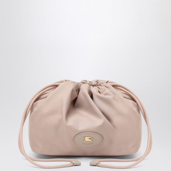 Burberry Reversible pouch in pink nylon with Check pattern
