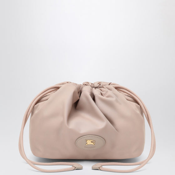 Burberry Reversible pouch in pink nylon with Check pattern