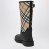 Burberry Tall black Marsh Stamp rubber boots