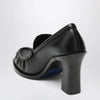 Burberry Cadet black leather loafers with heel