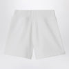 Burberry White shorts with Check trims