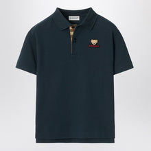  Burberry Blue cotton polo shirt