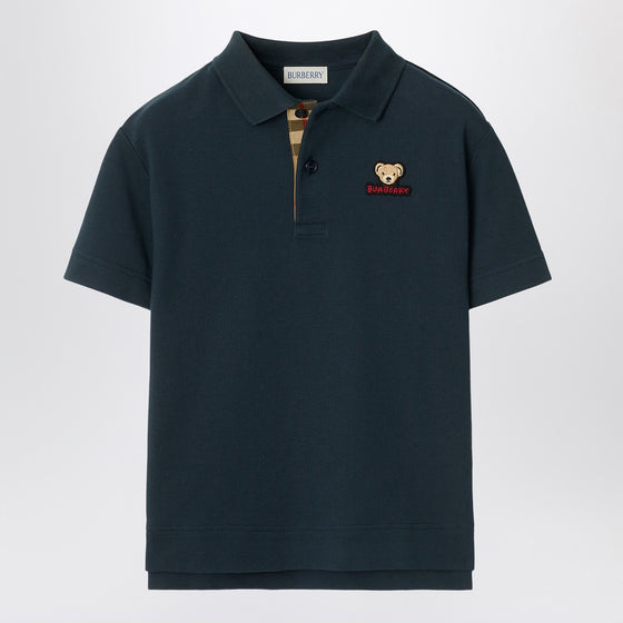 Burberry Blue cotton polo shirt