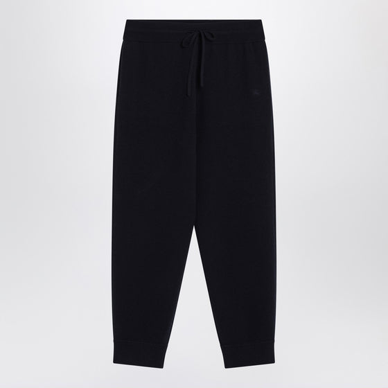 Burberry Navy blue cashmere-blend jogging pants