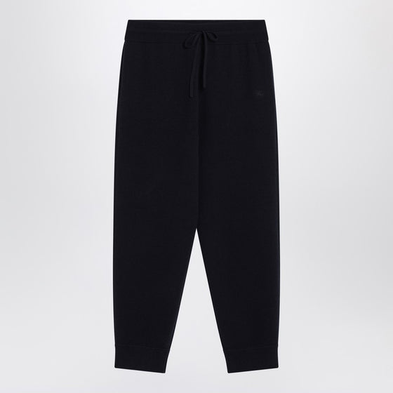 Burberry Navy blue cashmere-blend jogging pants