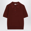 Burberry Bordeaux wool polo shirt