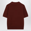 Burberry Bordeaux wool polo shirt