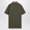 GUCCI Moss green polo in cotton blend