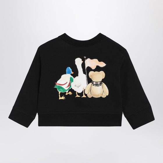 Burberry Black sweatshirt with Thomas bear and friends