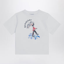  Burberry White T-shirt with logo print
