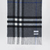 Burberry Check cashmere scarf in Marlborough Grey