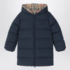 Burberry Blue down jacket with hood