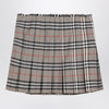 Burberry Grey wool kilt skirt with Check pattern