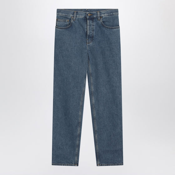 Burberry Medium-blue regular-fit jeans