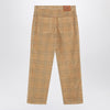 Burberry Sand-coloured check corduroy trousers