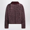 Burberry Mahogany Floriston cropped quilted nylon jacket